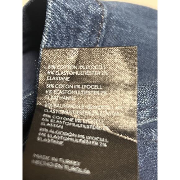 New Anthropologie The Skipper Crop High-Rise Wide-Leg Jeans Size 30 - Picture 9 of 9